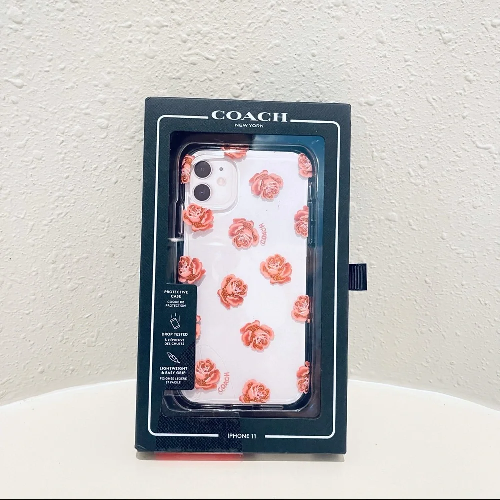 COACH Dreamy Peony Case For IPhone 11 OS NEW